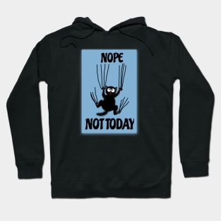 Not today Cute Cat Glasses Funny Vintage Graphic Tee Hoodie